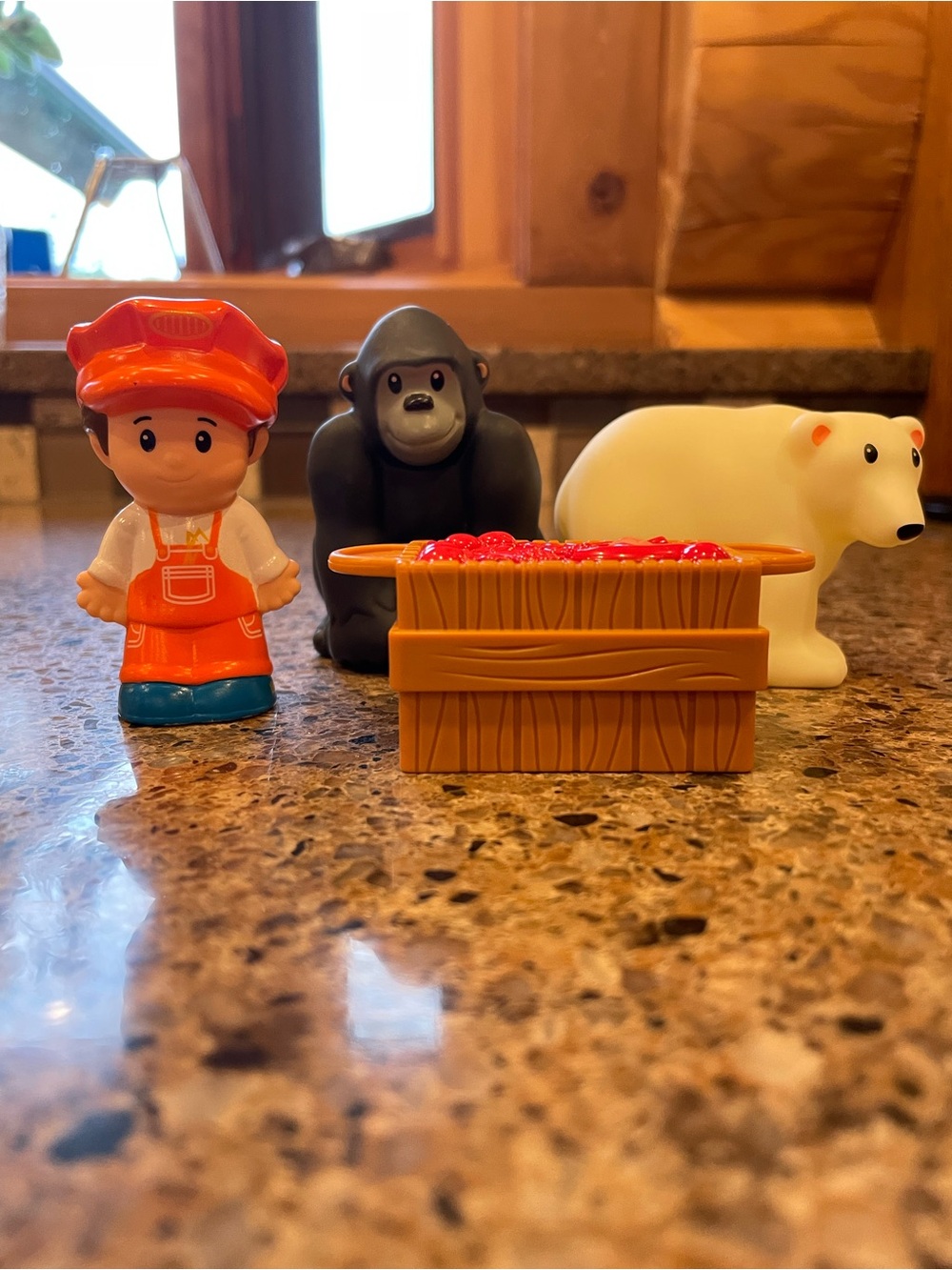 Fisher-Price little people Orange Hat Zoo Train Conductor